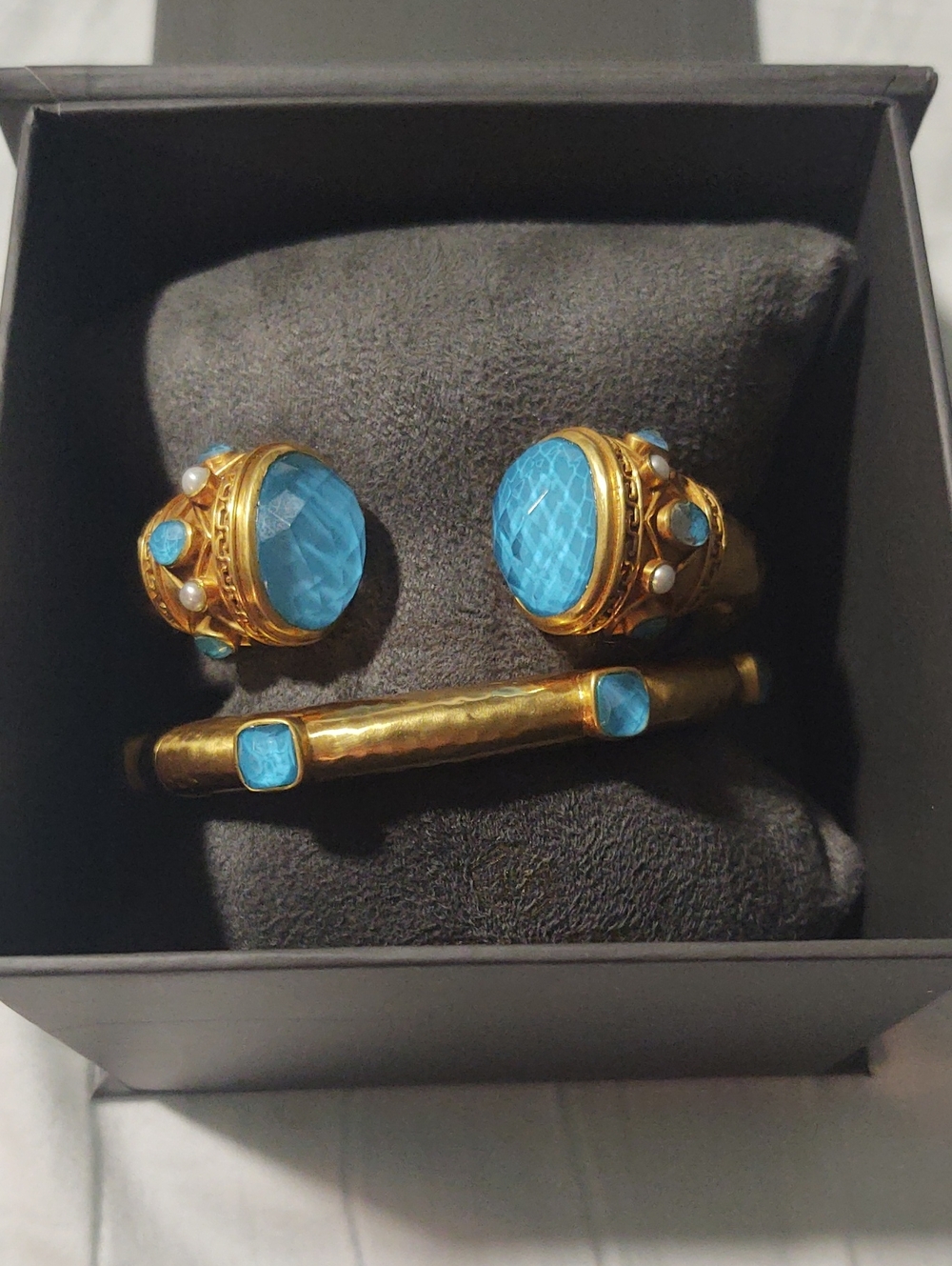 Rare Julie Vos Bahamian Blue Stack